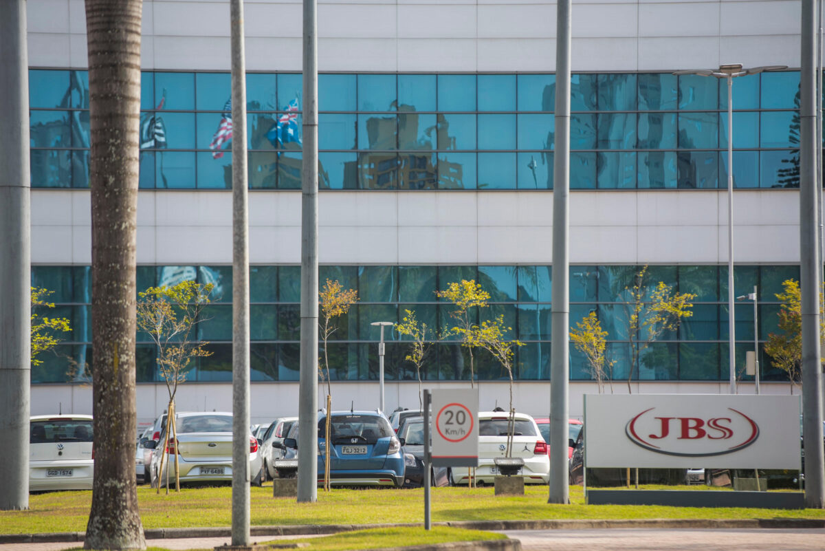 The outside of the JBS offices in Brazil