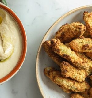 Vegan parmesan pickles from BOSH!