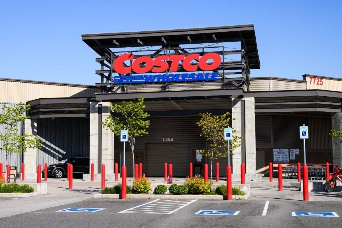 The outside of a Costco store in the US, which has just launched vegan chicken