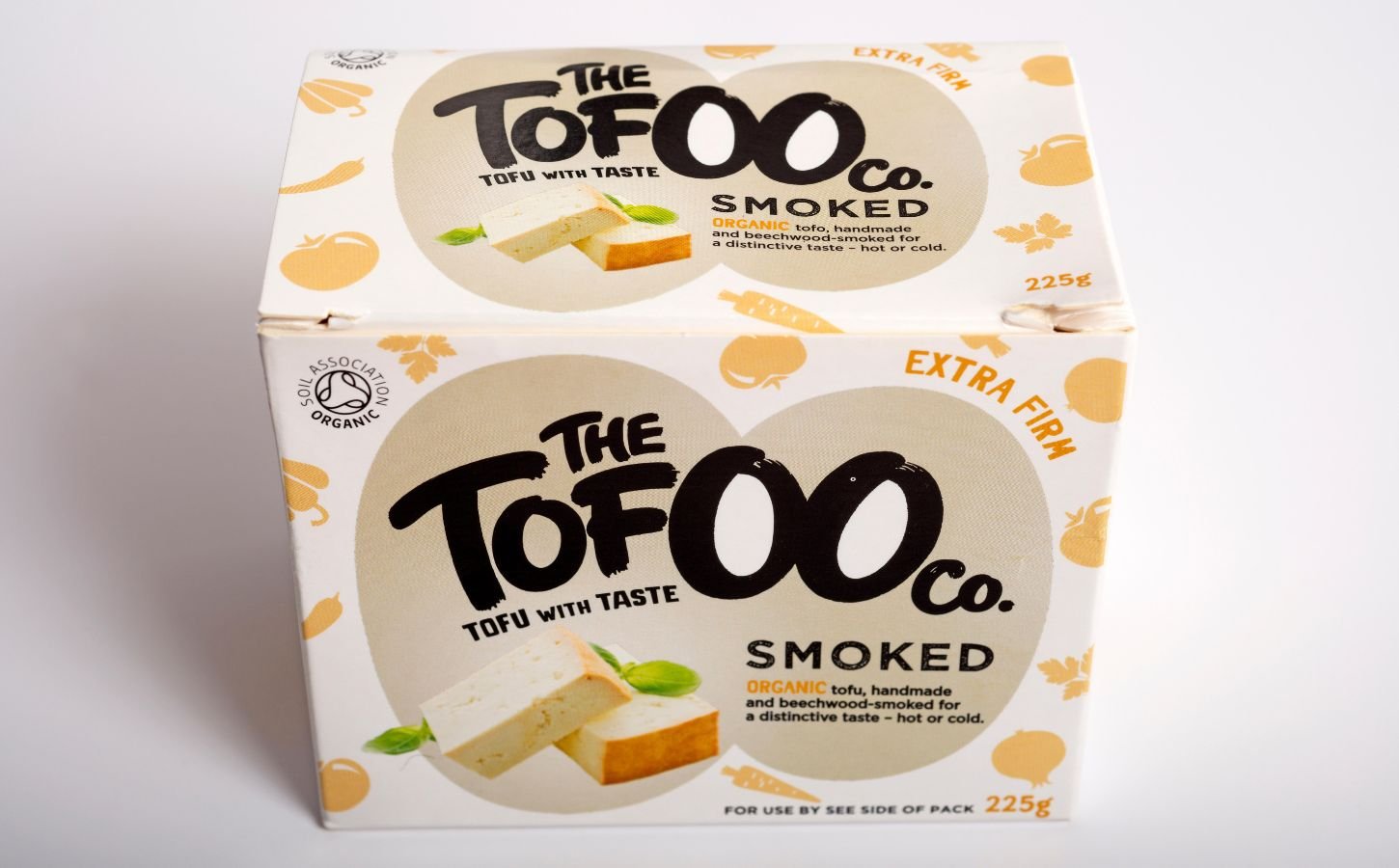 A packet of smoked tofu from UK vegan brand Tofoo