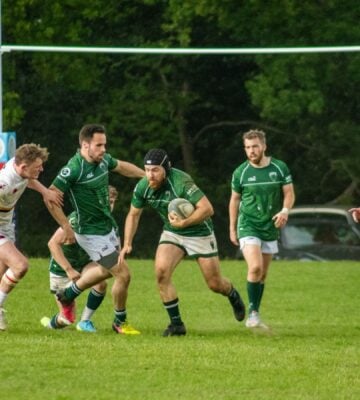 Players of UK vegan rugby team Green Gazelles