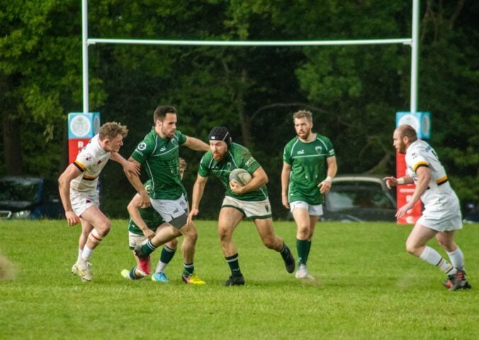 Players of UK vegan rugby team Green Gazelles