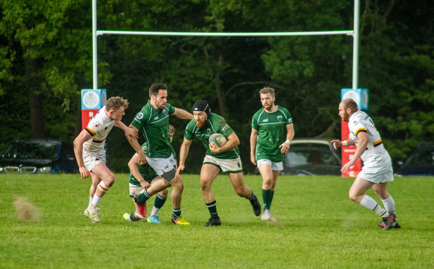 Players of UK vegan rugby team Green Gazelles