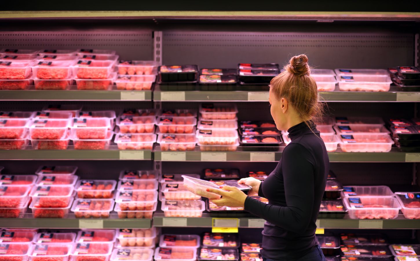 meat aisle supermarket