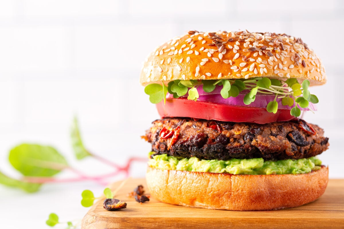 Plant-based burger