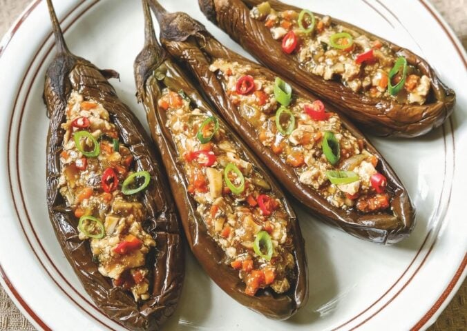 Stuffed Chinese eggplants