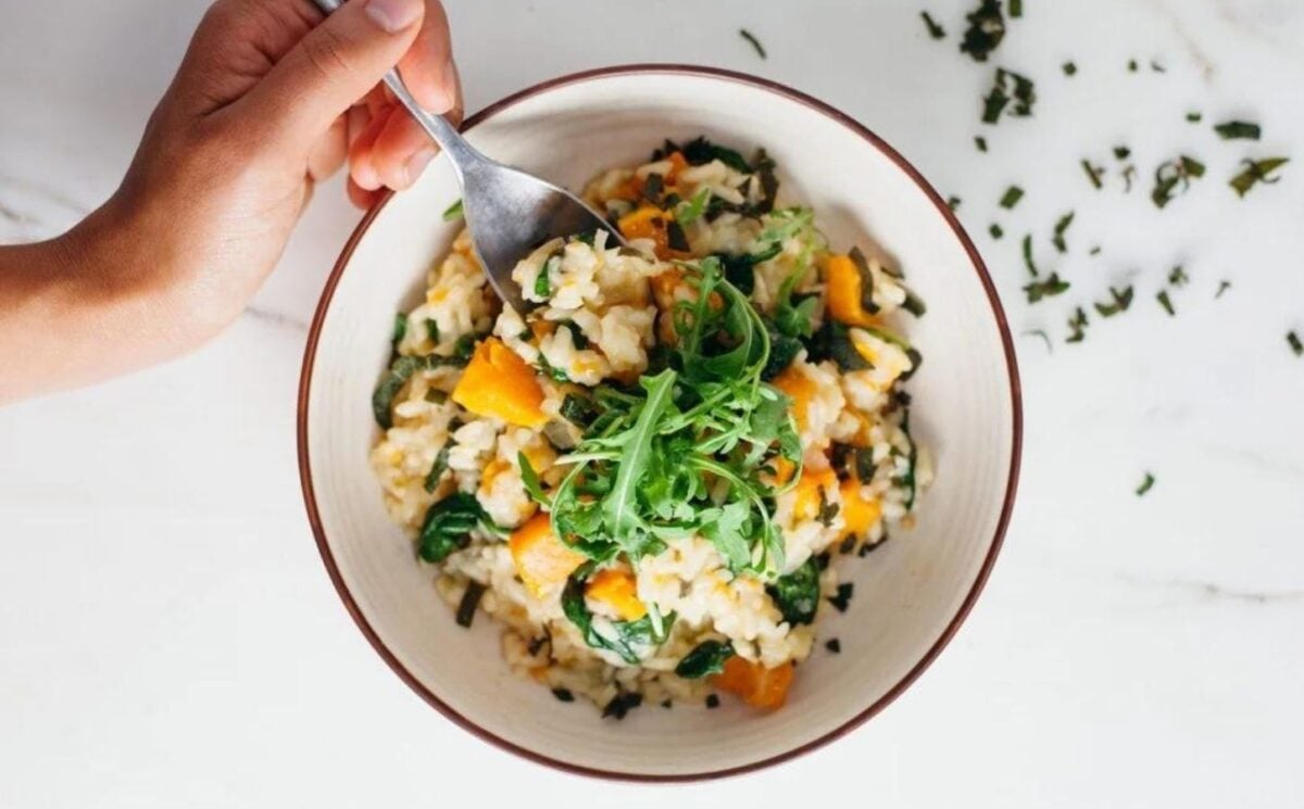 a picture of ultimate autumn risotto perfect for fall recipes to warm up your evenings