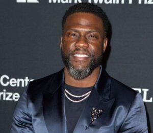 Photo shows actor and comedian Kevin Hart at a Comedy Central event