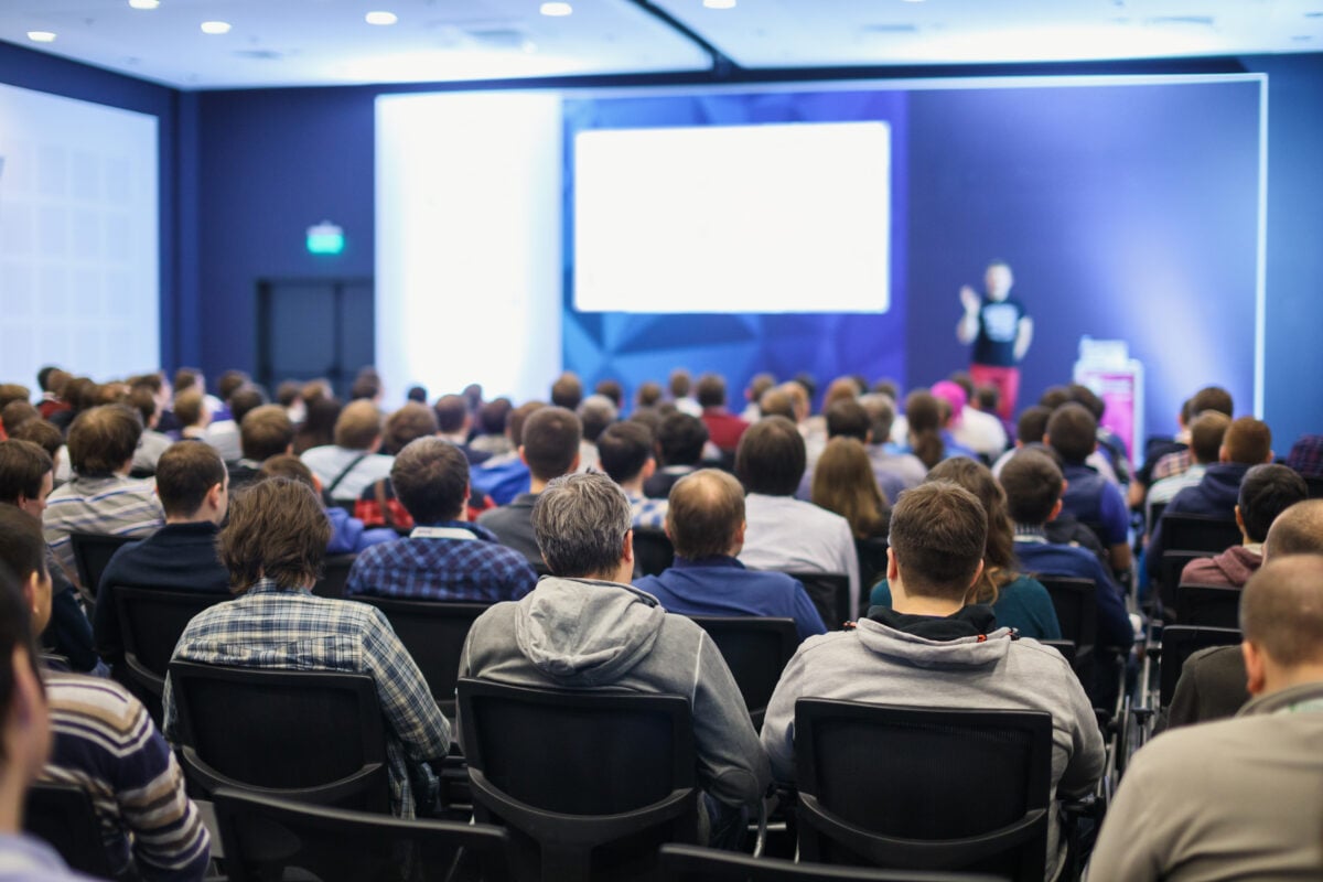 audience at a conferecne