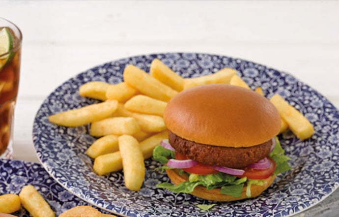 A Wetherspoon vegan burger, part of its ever-growing plant-based menu