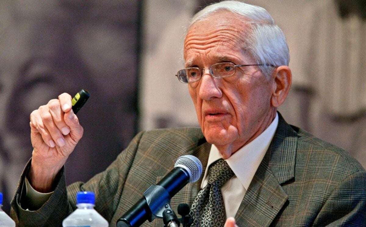 Dr. T. Colin Campbell speaking at an event