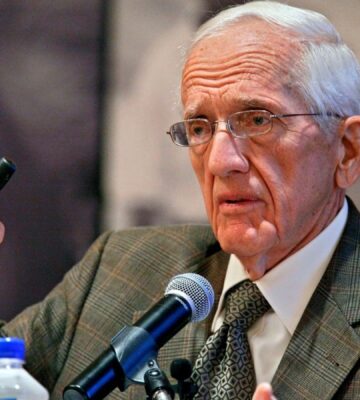 Dr. T. Colin Campbell speaking at an event