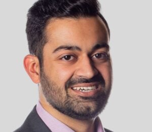 A headshot of UMAMI Bioworks CEO Mihir Pershad