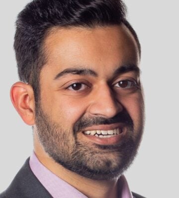 A headshot of UMAMI Bioworks CEO Mihir Pershad