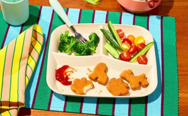 A plate of Impossible Foods' new Disney Lion King nuggets