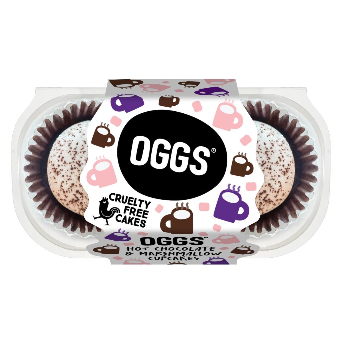 OGGS vegan hot chocolate cupcakes