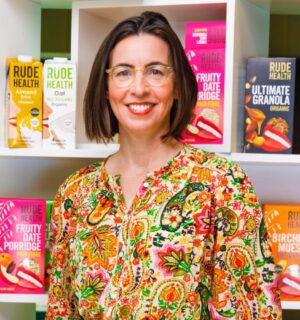 Camilla Barnard, the founder of dairy-free brand Rude Health