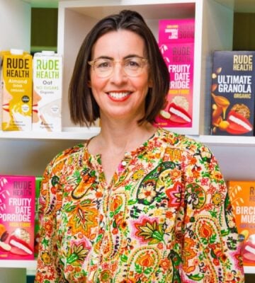 Camilla Barnard, the founder of dairy-free brand Rude Health