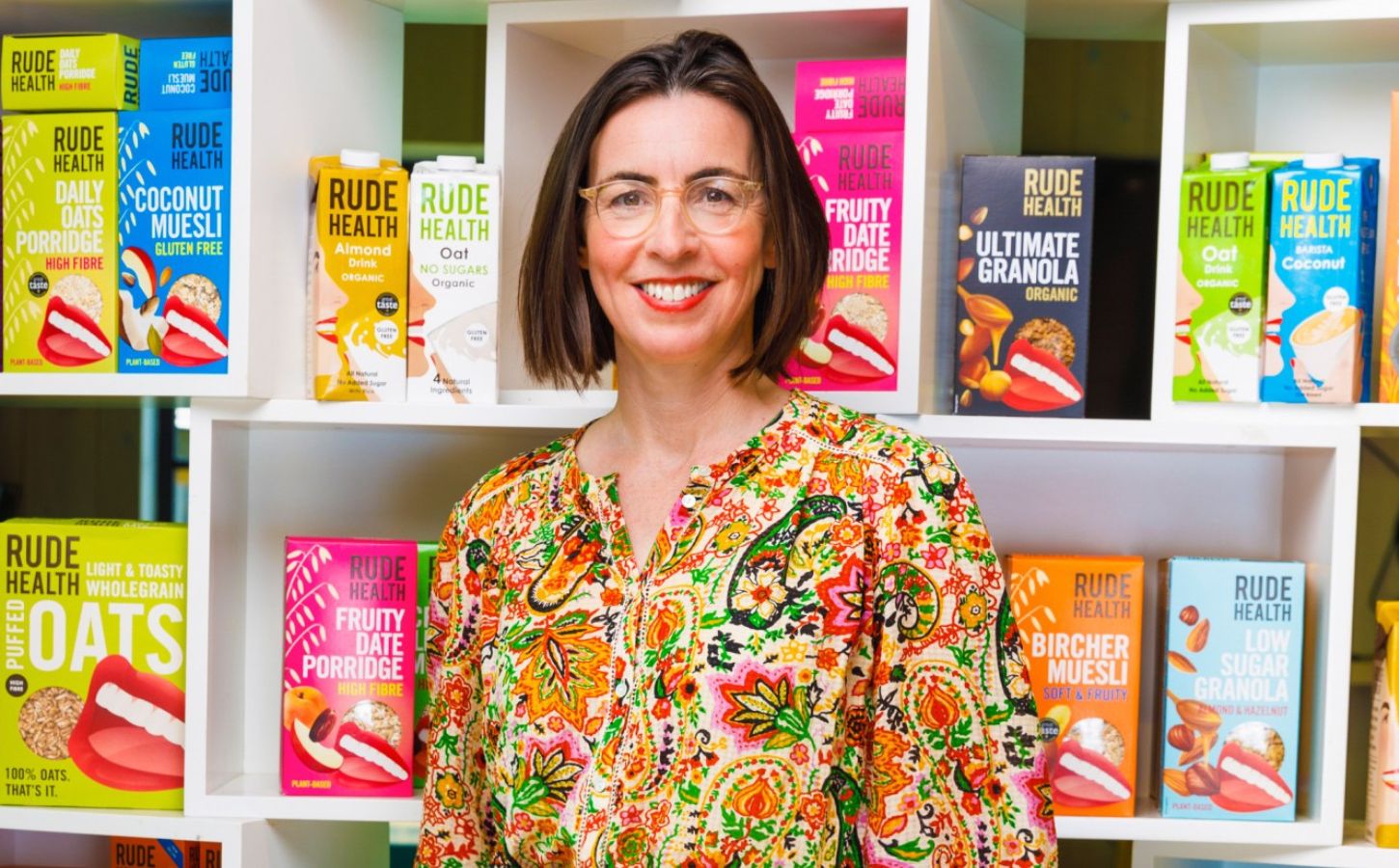 Camilla Barnard, the founder of dairy-free brand Rude Health