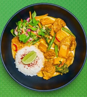 A vegan chicken curry dish from Wagamama's new vegan menu