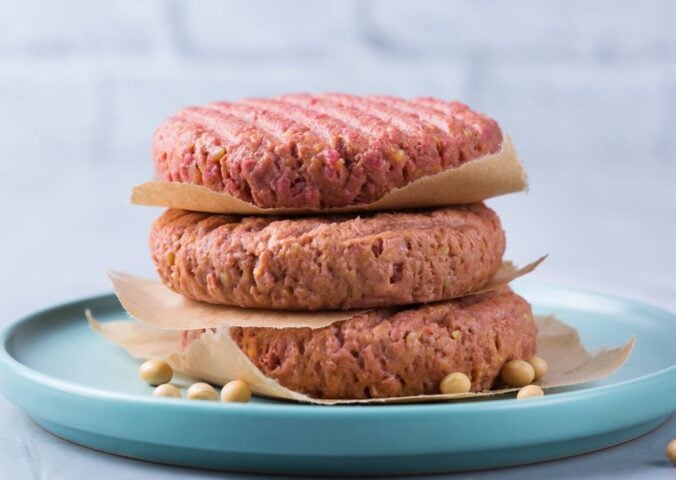 plant-based burger patties