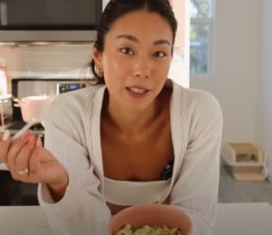 YouTuber Veggiekins creating high protein vegan meals