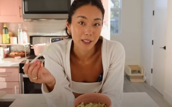 YouTuber Veggiekins creating high protein vegan meals