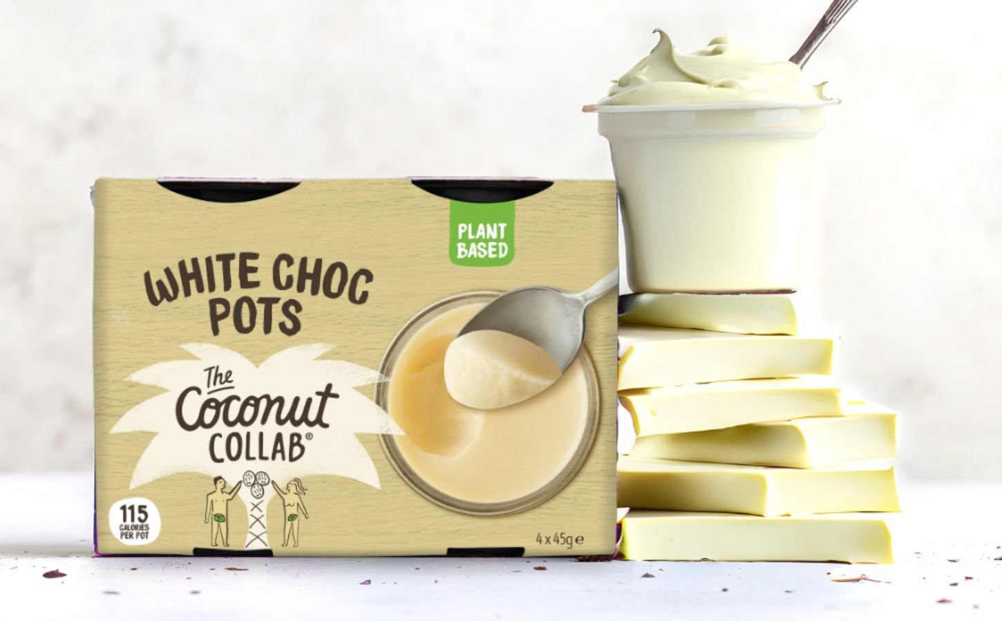 Vegan White Choc Pots from The Coconut Collab