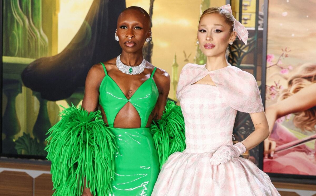 Cynthia Erivo and Ariana Grande at Wicked premiere