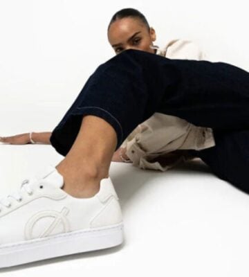 New Loci vegan trainers made from plant-based corn leather