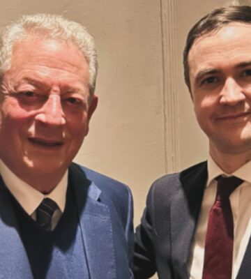 Environmentalist Al Gore at Soho vegan restaurant Gauthier Soho