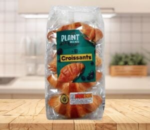 A packet of Aldi vegan croissants, which are being relaunched for Veganuary