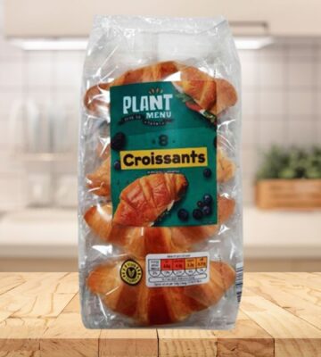 A packet of Aldi vegan croissants, which are being relaunched for Veganuary