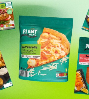 A selection of new Veganuary 2025 launches at Aldi UK