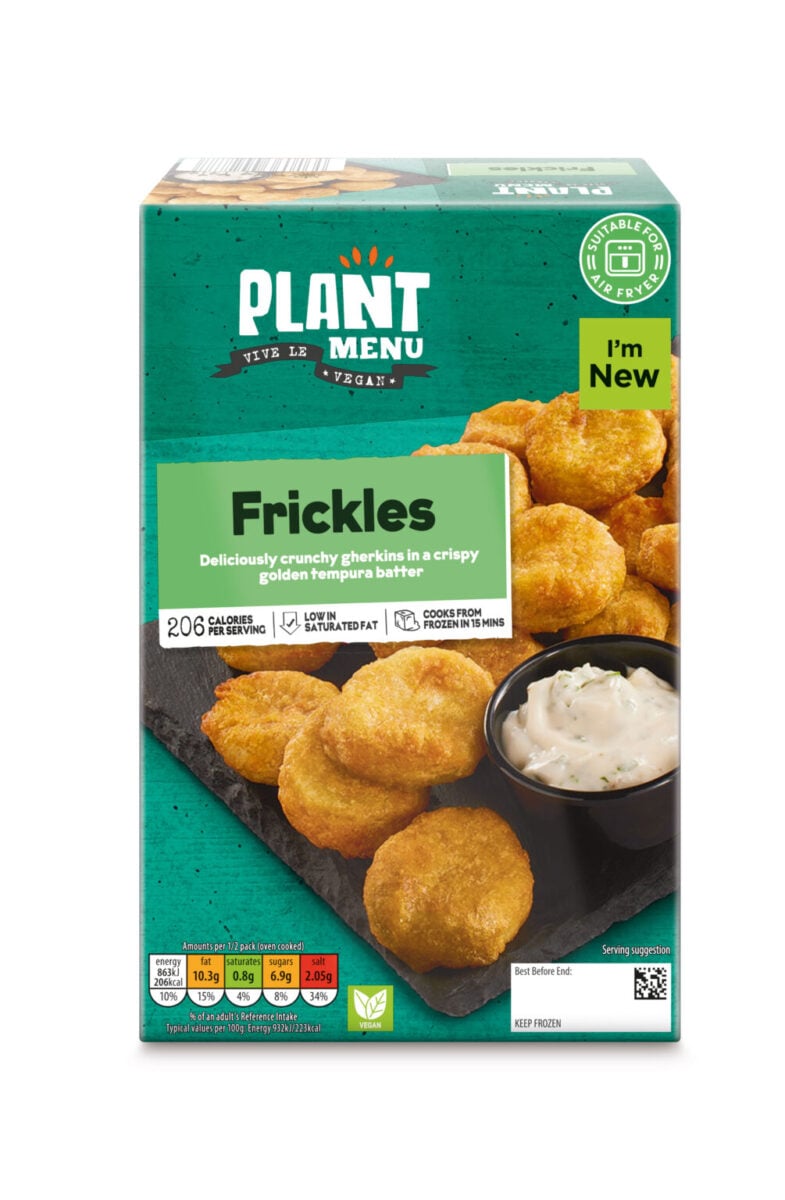 Photo shows Aldi's Plant Menu brand Tempura Frickles, which are a new product for Veganuary 2025