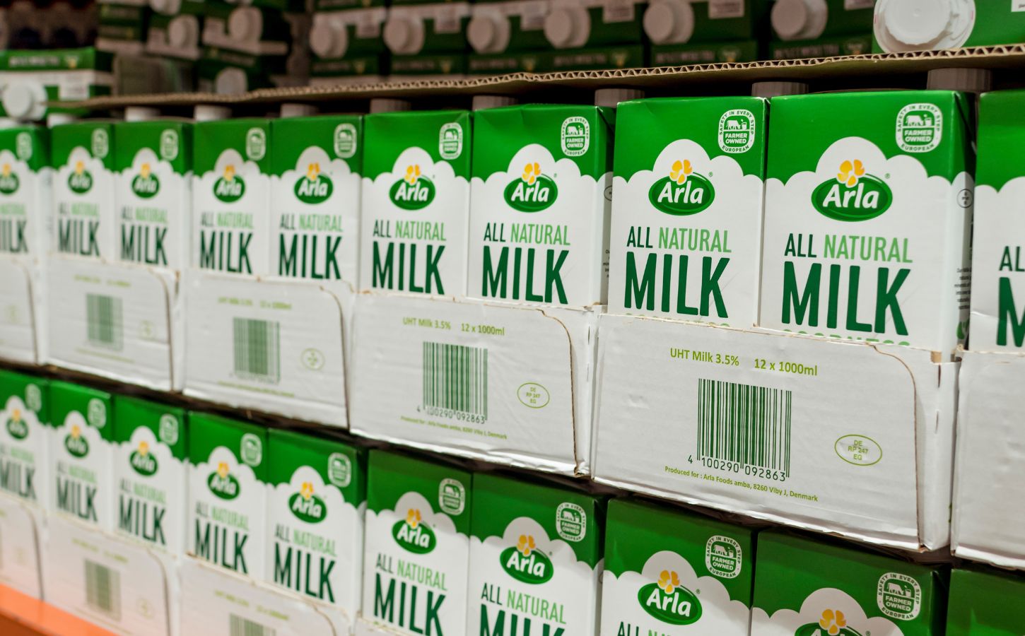 cartons of Arla milk