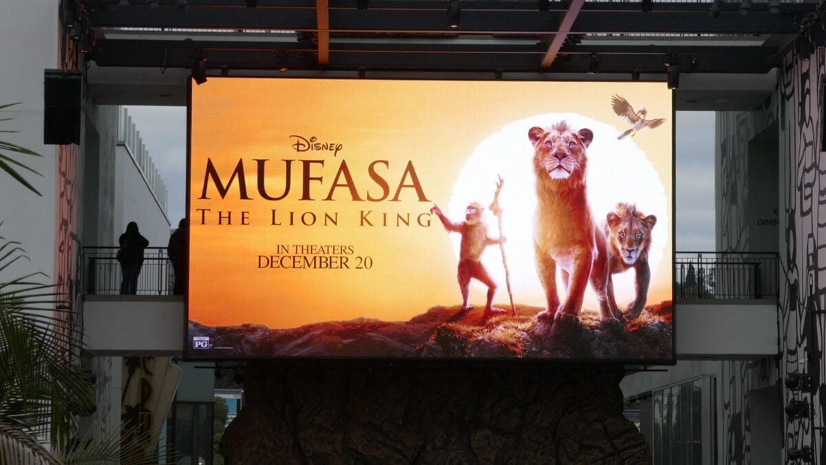 A poster for upcoming Disney film Mufasa