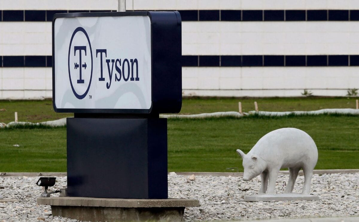 Tyson Foods sign