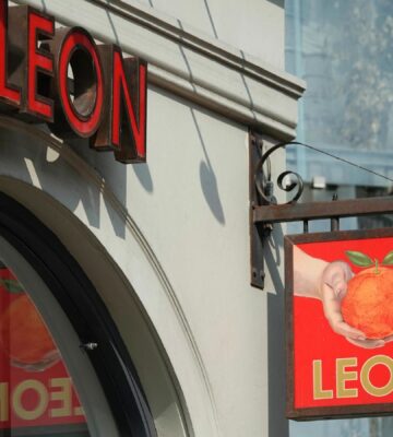 The outside of vegan-friendly quick service restaurant