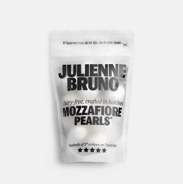 A pack of JULIENNE BRUNO Mozzarella pearls