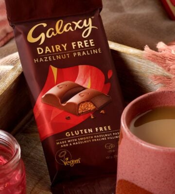 Photo shows the latest vegan chocolate bar from Galaxy, released to coincide with Veganuary 2025