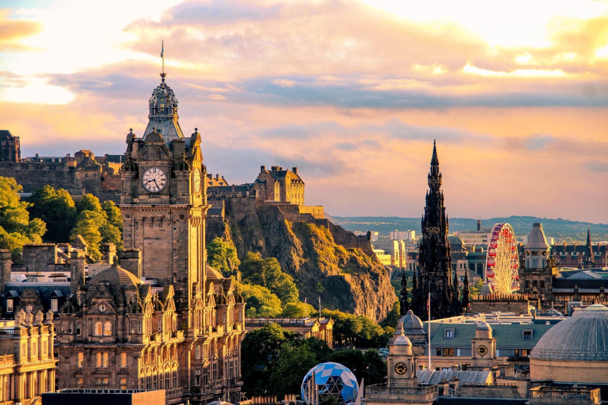 Photo shows the Edinburgh skyline