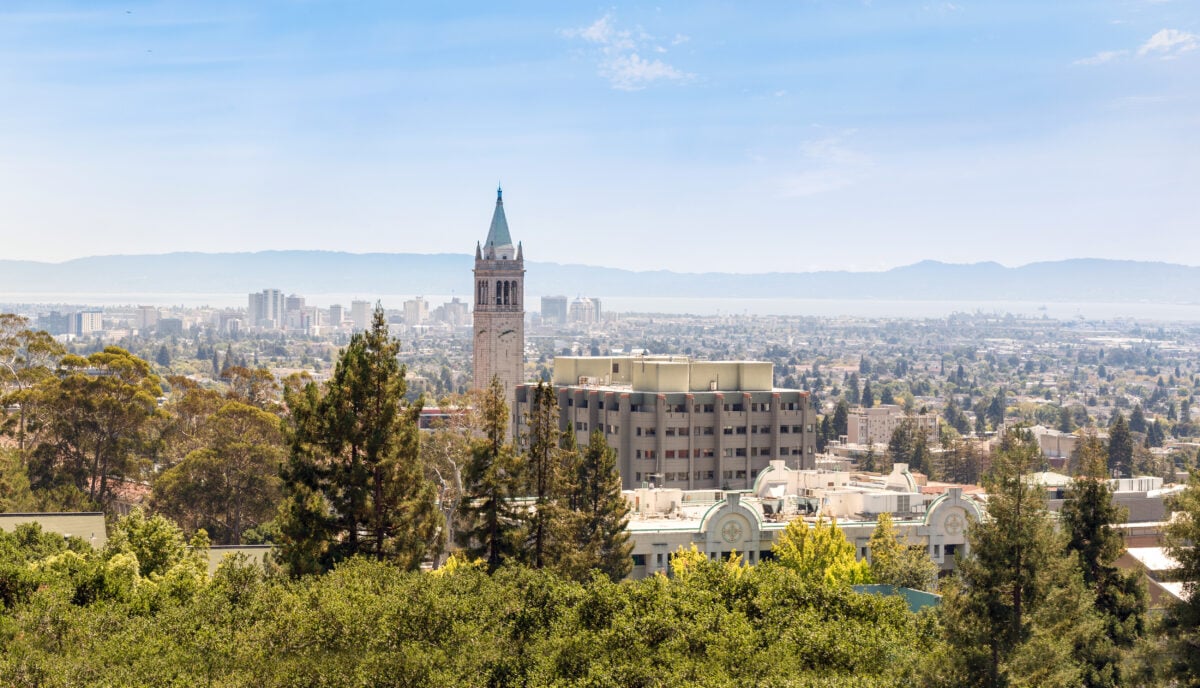 Photo shows the University of California (UC) Berkeley campus