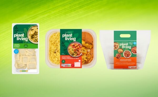 A selection of new vegan products at Waitrsoe as part of the Plant Living range