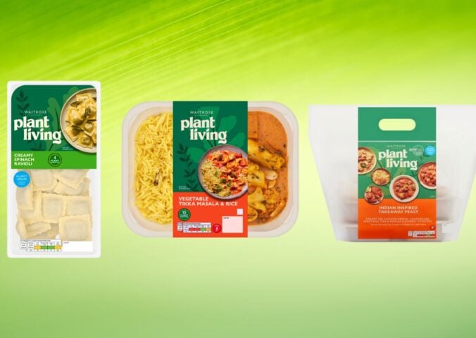 A selection of new vegan products at Waitrsoe as part of the Plant Living range