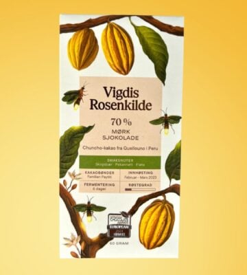 Vigdis Rosenkilde’s 70-percent cocoa Quellouno, named the best dark chocolate bar in the world