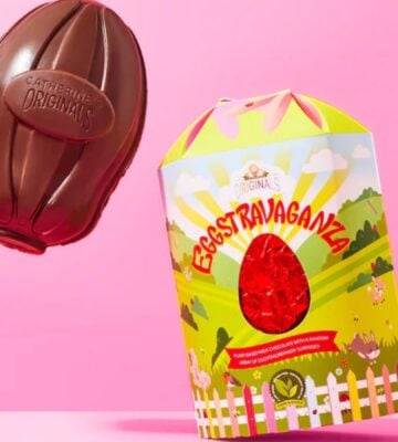 A vegan Easter egg from Catherine's Originals, thought to be the largest in the UK