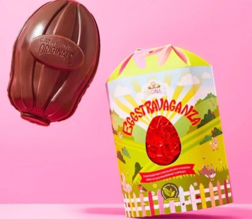 A vegan Easter egg from Catherine's Originals, thought to be the largest in the UK