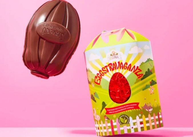 A vegan Easter egg from Catherine's Originals, thought to be the largest in the UK