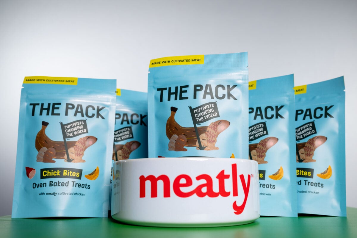 A selection of Meatly cultivated chicken treats